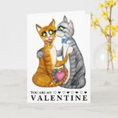Cute Valentine’s Day Cards Kaart (Gele Bloem)