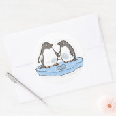 Cute Valentine’s Penguin Sticker  (Envelop)