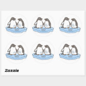 Cute Valentine’s Penguin Sticker  (Vel)