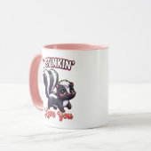 Cute Valentine Skunk – I Stinkin’ Love You Mok (Voorkant links)