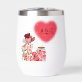 Cute Valentine Stemless Wine Tumbler (Voorkant)