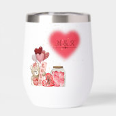 Cute Valentine Stemless Wine Tumbler (Achterkant)