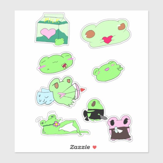 Cute valentine stickerpakket sticker (Vel)