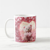Cute Valentine Teddy Bear Mug Valentine's Day Mug Koffiemok (Links)
