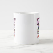 Cute Valentine Unicorn – Mythically in Love Grote Koffiekop (Voorkant)