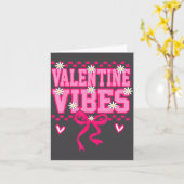 Cute Valentine Vibes Smile Face Valentines Day Gir Kaart (Gele Bloem)