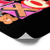 Cute Valentine Xoxo Funny Valentine Hearts Lover G Poster (Hoek)