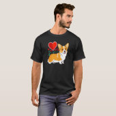 Cute Valentines Corgi Cool Pembroke Welsh Corgi  5 T-shirt (Voorkant volledig)