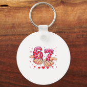 Cute Valentines Day 67 Hearts Funny Six Seven Meme Sleutelhanger (Voorkant)