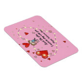 cute valentine's day couple heart custom magneet (Rechterzijde)
