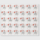 Cute Valentine's day couple hearts custom Cadeaupapier (Vlak)