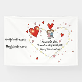 Cute Valentine's day couple hearts custom Spandoek