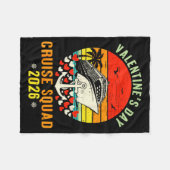 Cute Valentines Day Cruise 2026 Matching Cruise Fo Fleece Deken (Voorkant (Horizontaal))