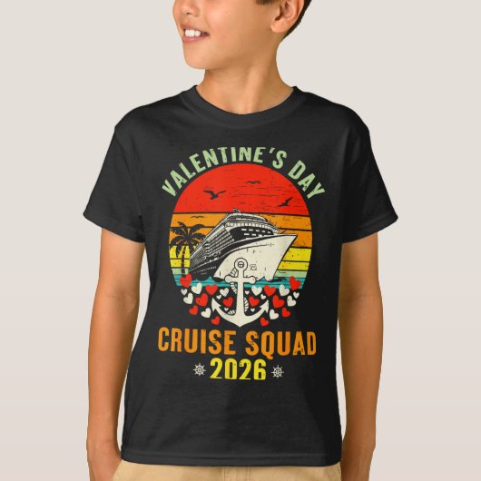 Cute Valentines Day Cruise 2026 Matching Cruise Fo T-shirt (Voorkant)