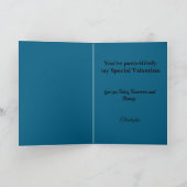 cute Valentine's Day dogs Folded Greeting Card Kaart (Binnen)