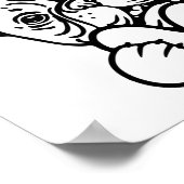 Cute Valentine's Day Frenchie French Bulldog Lover Poster (Hoek)