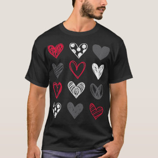 Cute Valentines Day Hearts T-shirt