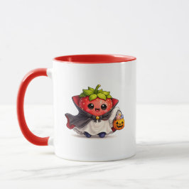 Cute Vampier Aardbei Halloween Mok