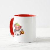 Cute Vampier Aardbei Halloween Mok (Voorkant links)