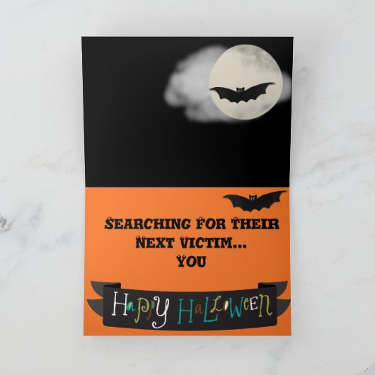 Cute "Vampire Bassets" op Funny Halloween Card Kaart (Binnen)