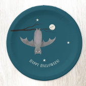 Cute Vampire Bat Halloween Papieren Bordje