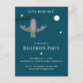 Cute Vampire Bat Halloween Party Feestdagenkaart (Voorkant)