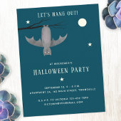 Cute Vampire Bat Halloween Party Feestdagenkaart