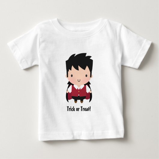 Cute Vampire Boy Baby Halloween Outfit (Voorkant)