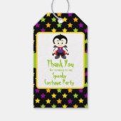 Cute Vampire Boy Halloween Costume Party Cadeaulabel (Voorkant)