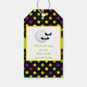 Cute Vampire Boy Halloween Costume Party Cadeaulabel (Achterkant)