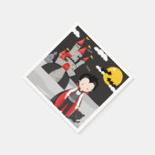 Cute Vampire Boy Halloween Kinder Spooky Paper Bor Servet (Hoek)