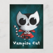 Cute Vampire Cat Briefkaart (Voorkant)