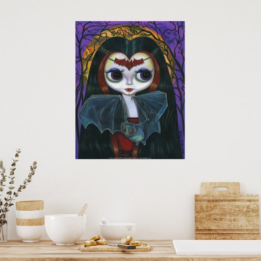 Cute Vampire Doll Poster (Keuken)