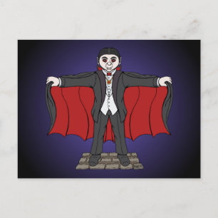 Cute Vampire/Dracula Briefkaart