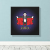 Cute Vampire/Dracula Canvas Afdruk (Insitu (Houten vloer))