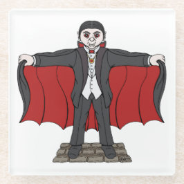 Cute Vampire/Dracula Glazen Onderzetter