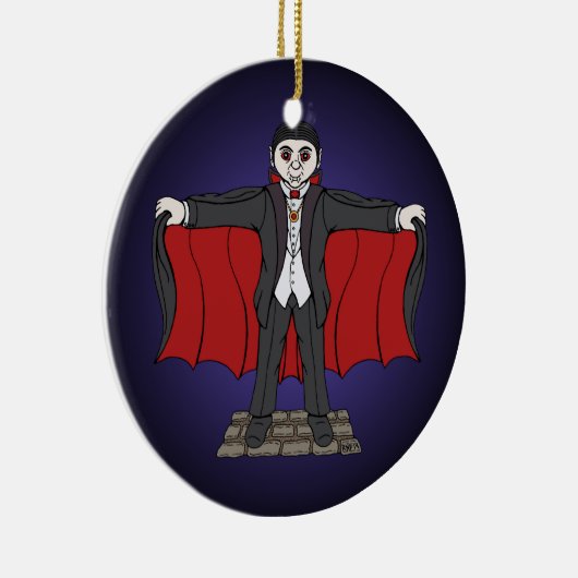 Cute Vampire/Dracula Keramisch Ornament (Rechts)