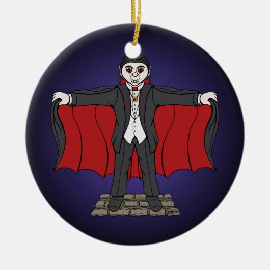 Cute Vampire/Dracula Keramisch Ornament (Voorkant)