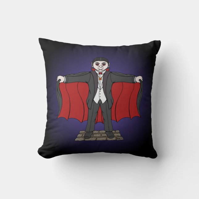 Cute Vampire/Dracula Kussen (Voorkant)