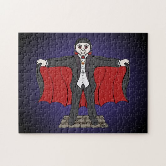 Cute Vampire/Dracula Legpuzzel (Horizontaal)