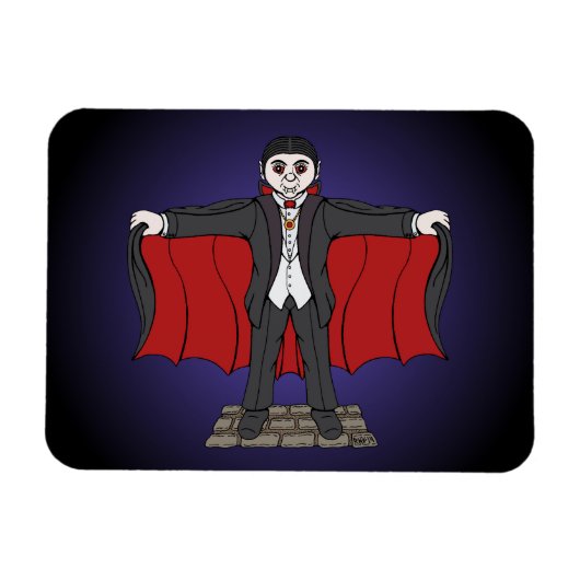 Cute Vampire/Dracula Magneet (Horizontaal)