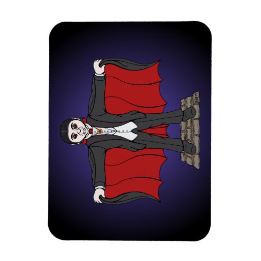 Cute Vampire/Dracula Magneet (Verticaal)