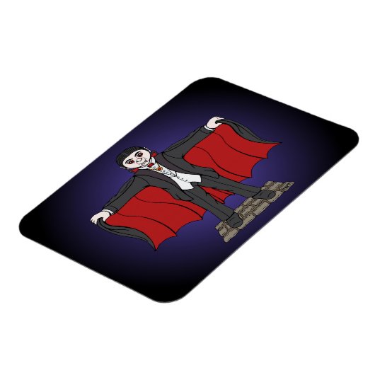 Cute Vampire/Dracula Magneet (Linkerzijde)