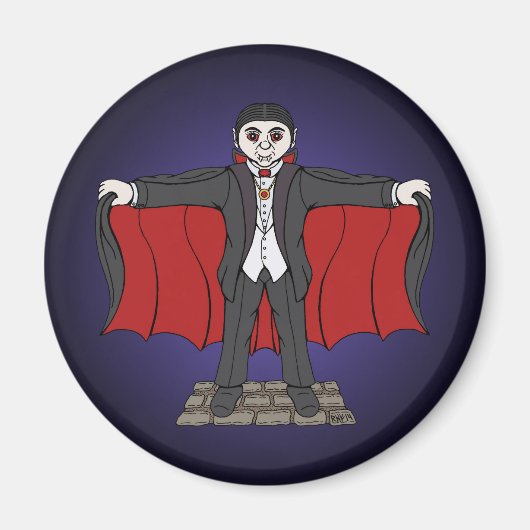 Cute Vampire/Dracula Magneet (Voorkant)