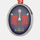Cute Vampire/Dracula Metalen Ornament (Links)