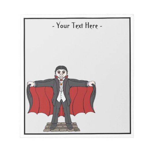 Cute Vampire/Dracula Notitieblok (Voorkant)