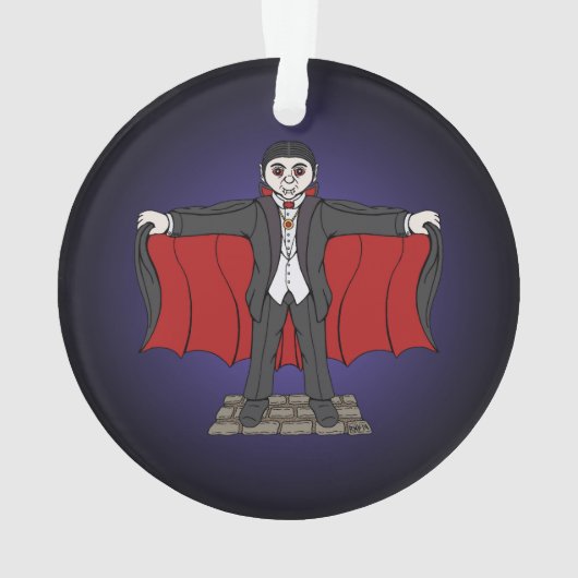 Cute Vampire/Dracula Ornament (achterkant)