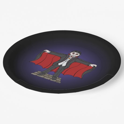 Cute Vampire/Dracula Papieren Bordje (Gekanteld)