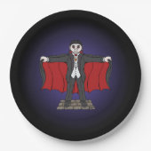 Cute Vampire/Dracula Papieren Bordje (Voorkant)
