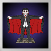 Cute Vampire/Dracula Poster (Voorkant)
